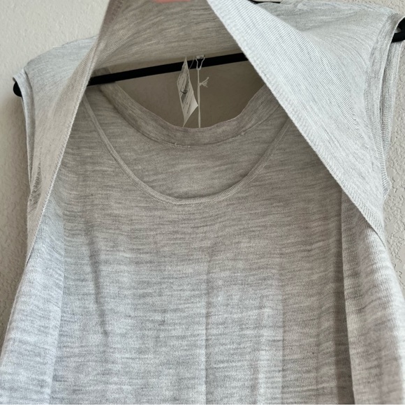 Barneys New York Sleeveless Tie Front Dress w/ Double-layer Backyoke Sz Med NWT - Picture 7 of 9